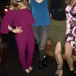 Asos off shoulder jumpsuit. Worn once.